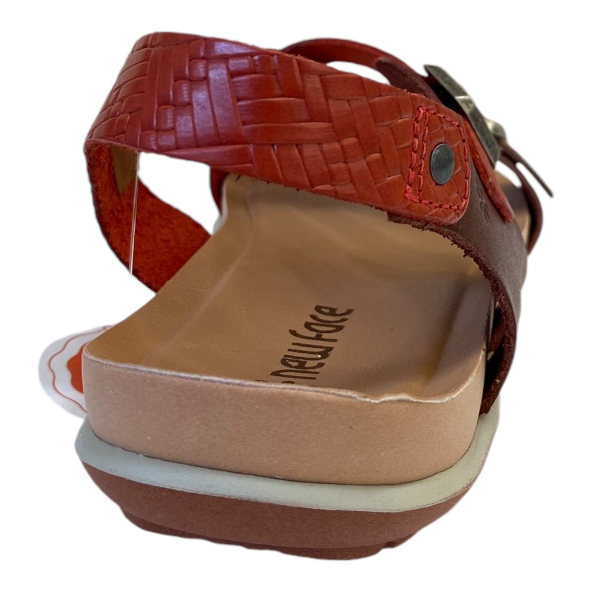 Sandalia Feminino New Face Conforto Fivelas Em Couro 36787 Marron Marrom 5