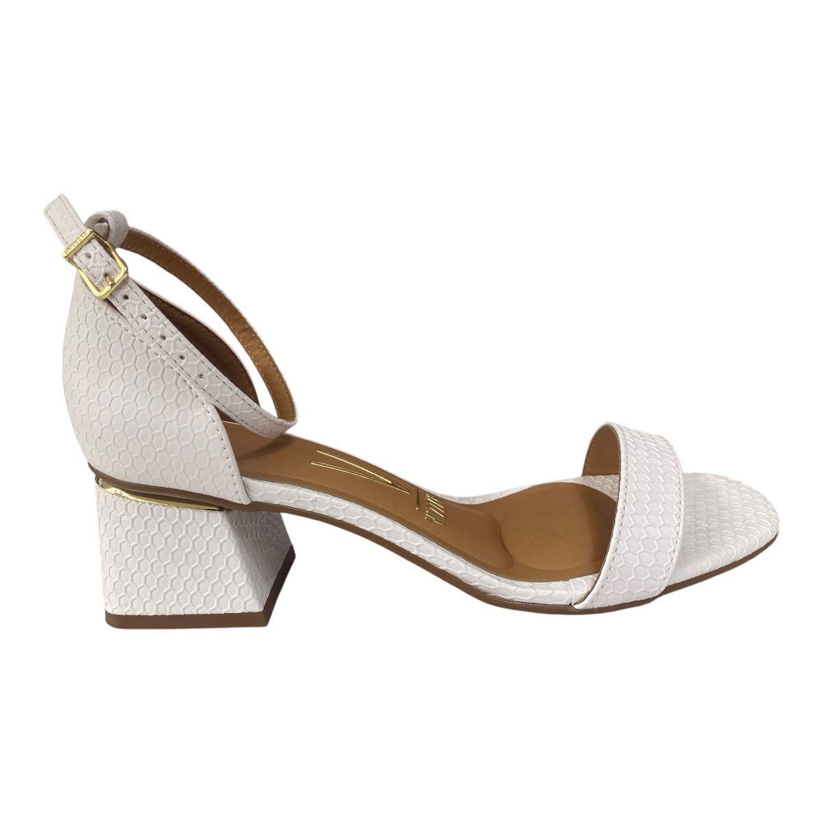 Sandalia Feminino Vizzano Salto Baixo Básica Calcanhar Fechado