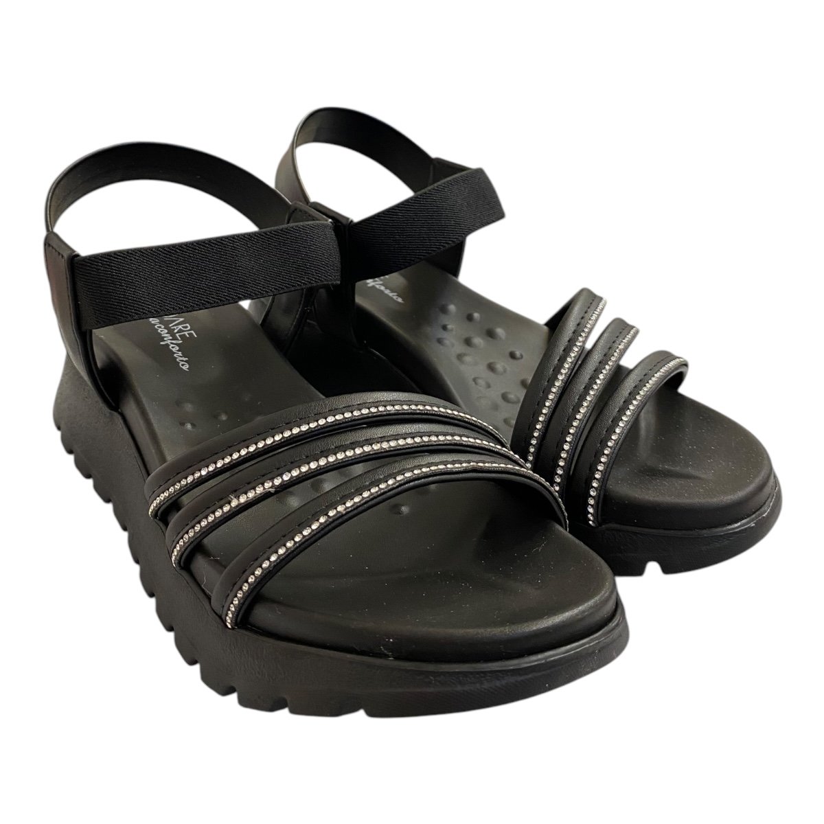 Papete Feminino Modare Ultraconforto Calce Fácil Brilho 7198.104 Preto Preto 2