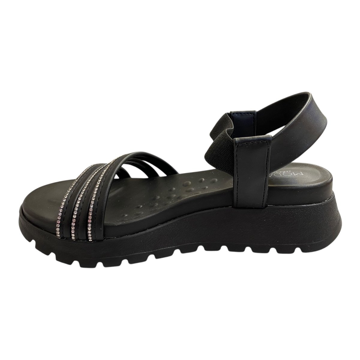 Papete Feminino Modare Ultraconforto Calce Fácil Brilho 7198.104 Preto Preto 4