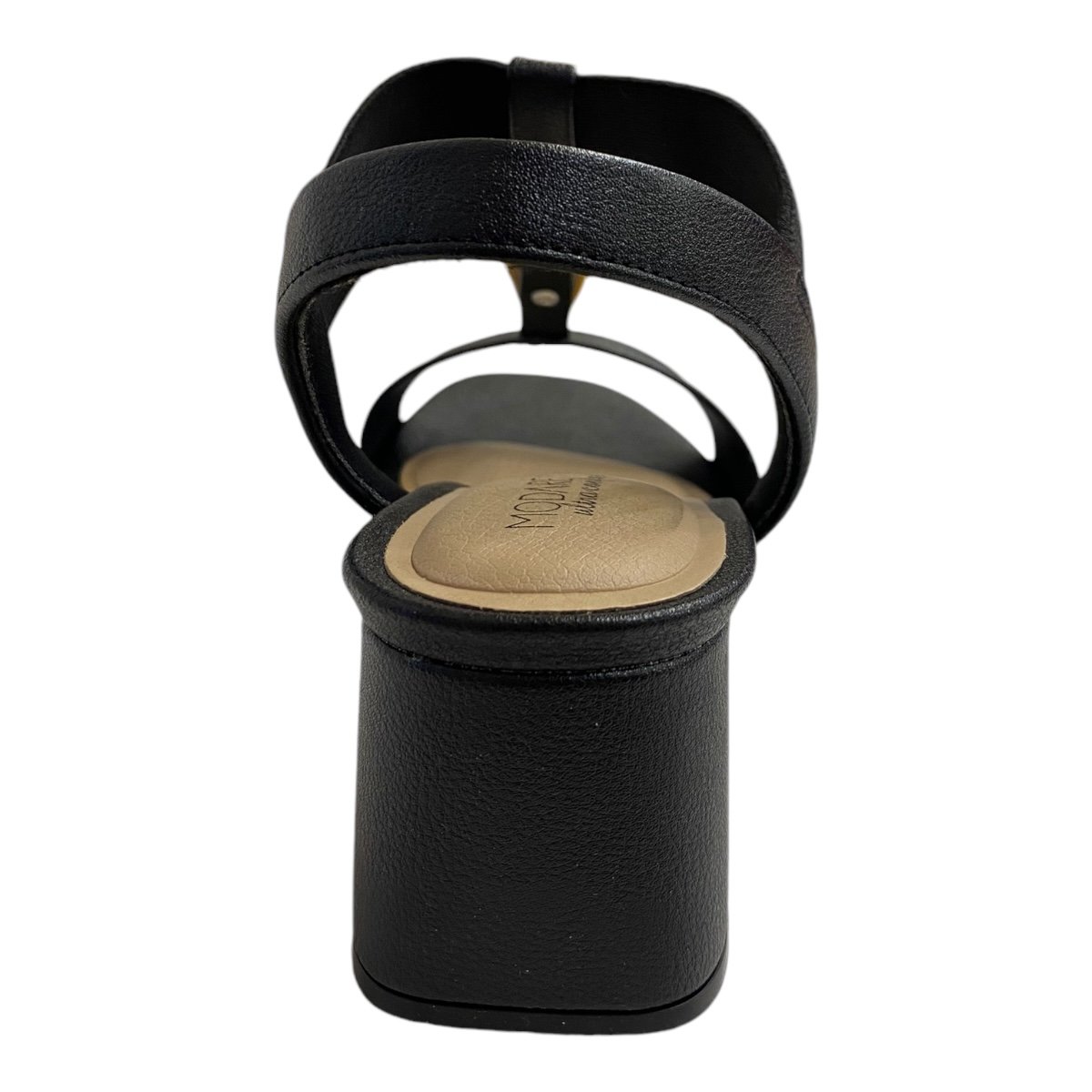 Sandalia Feminino Modare Ultraconforto Calce Fácil Pedras 7172.113 Preto Preto 5
