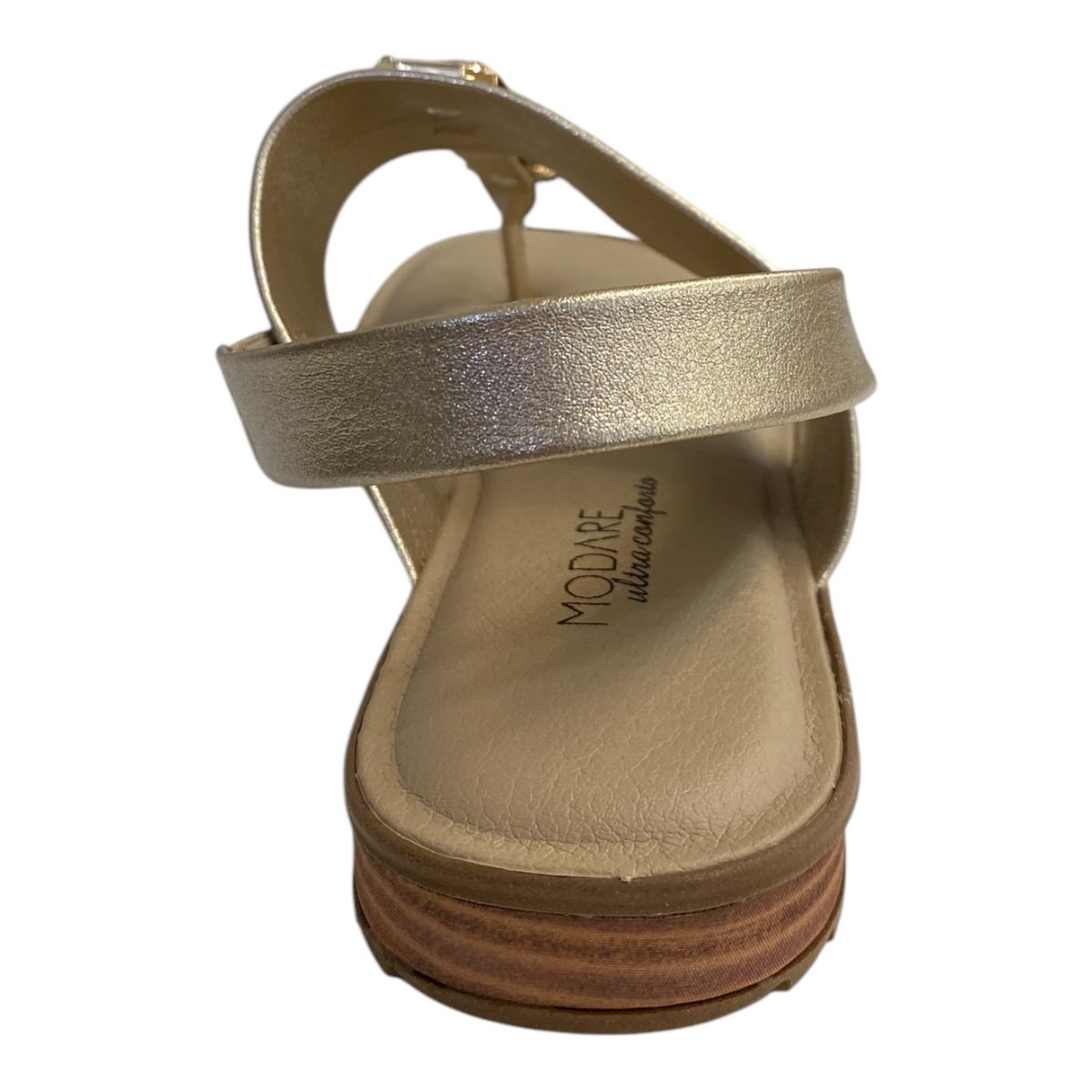 Sandalia Feminino Modare Ultraconforto Pedrarias Calce Fácil Tiras 7141.120 Dourado Dourado 6