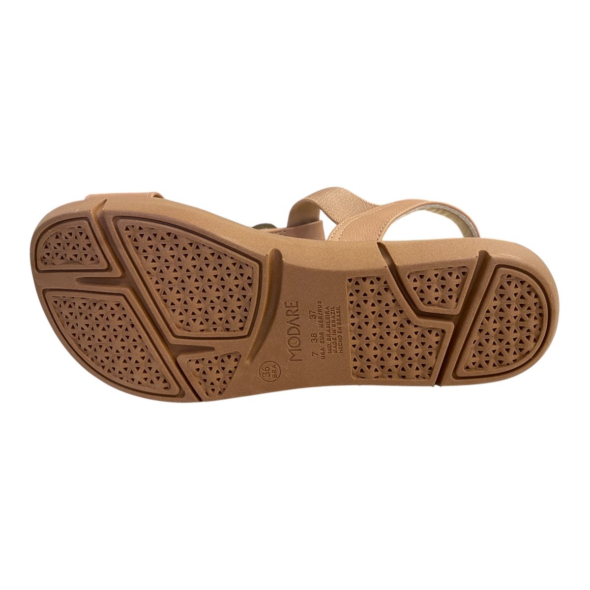 Sandalia Feminino Modare Ultraconforto Calce Fácil Pedras 7199.103 Nude Marrom 3