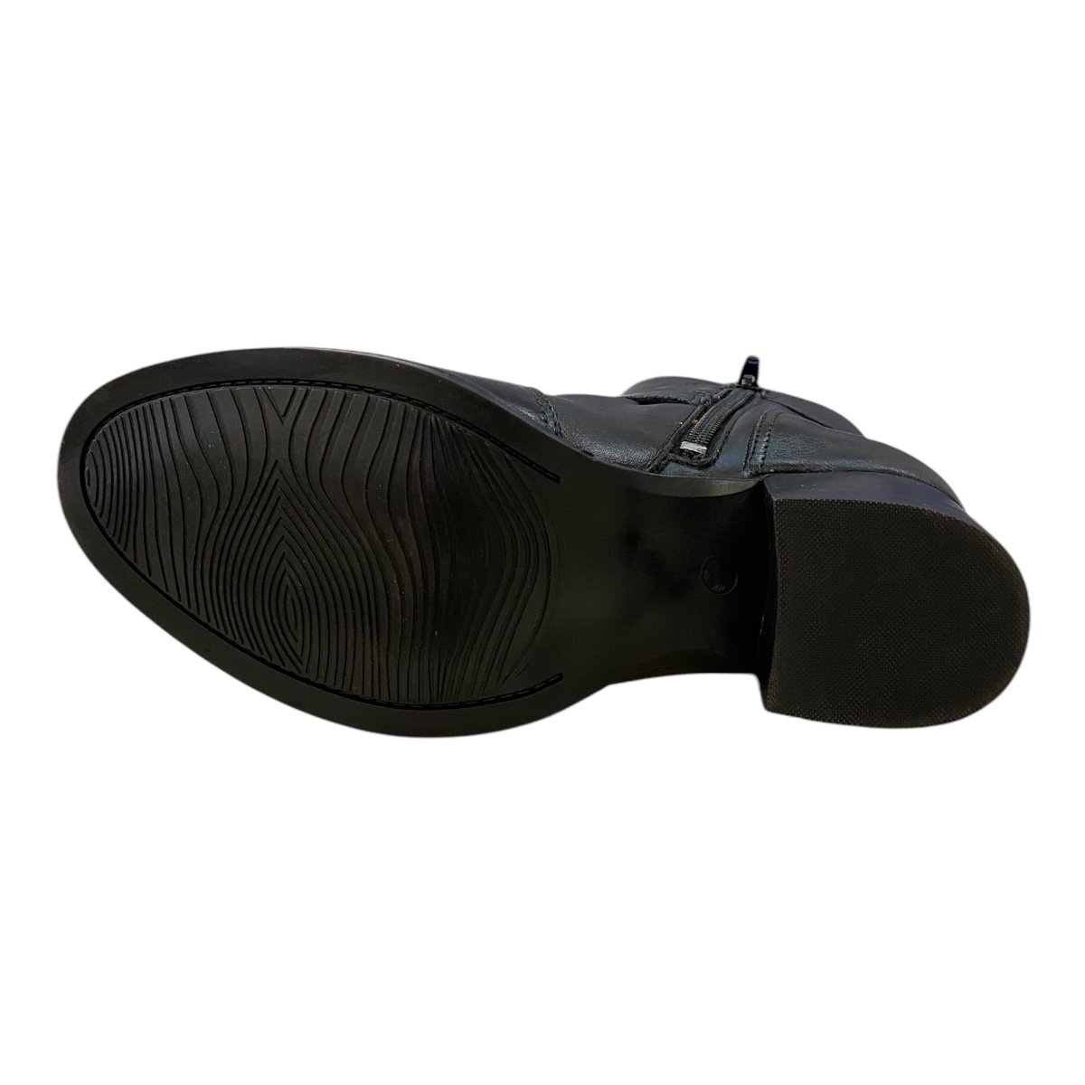 Bota Coturno Feminino New Born Couro Legítimo Fivelas 4918 Preto Preto 3