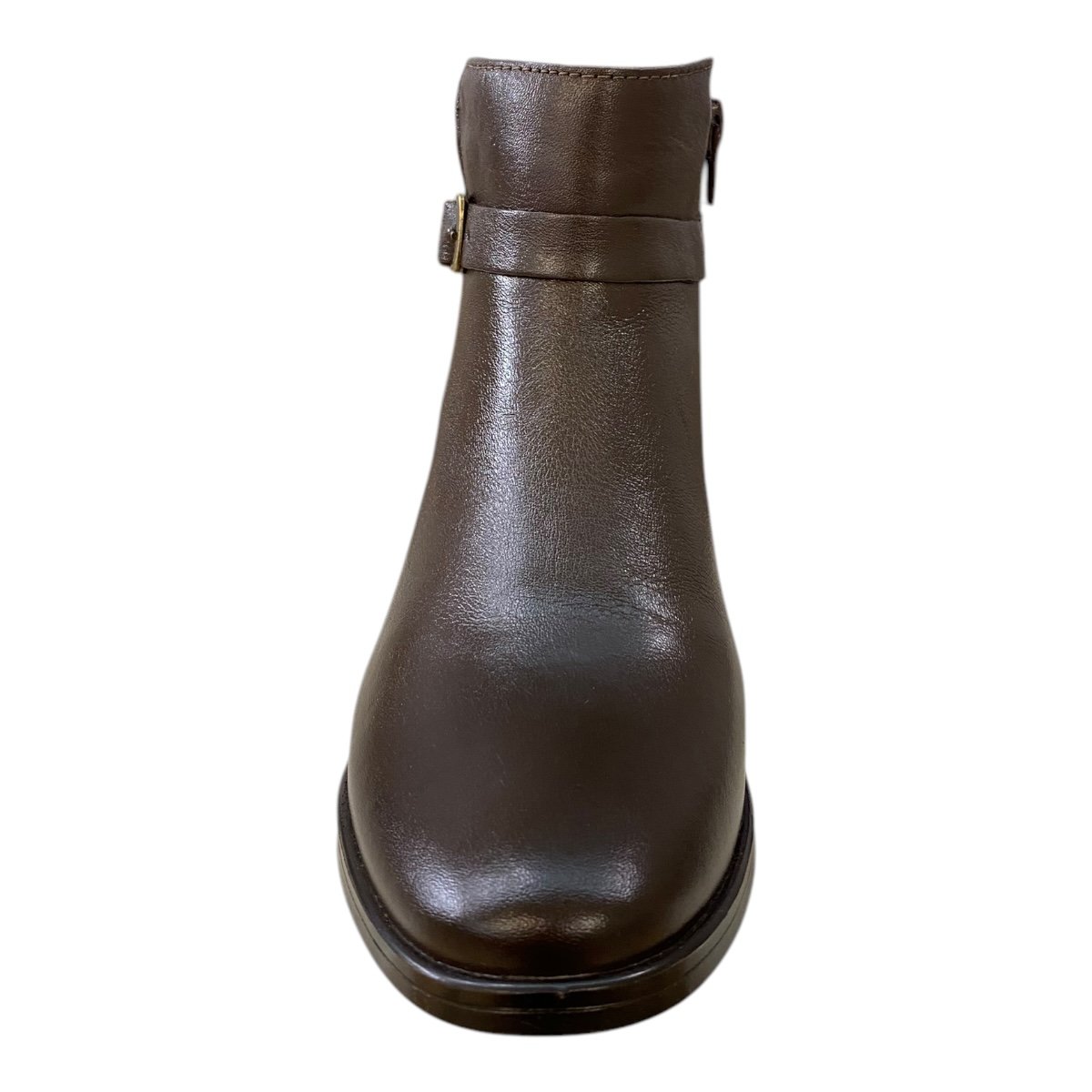 Bota Coturno Feminino New Born Couro Legítimo Fivela 9858 Marrom Marrom 6