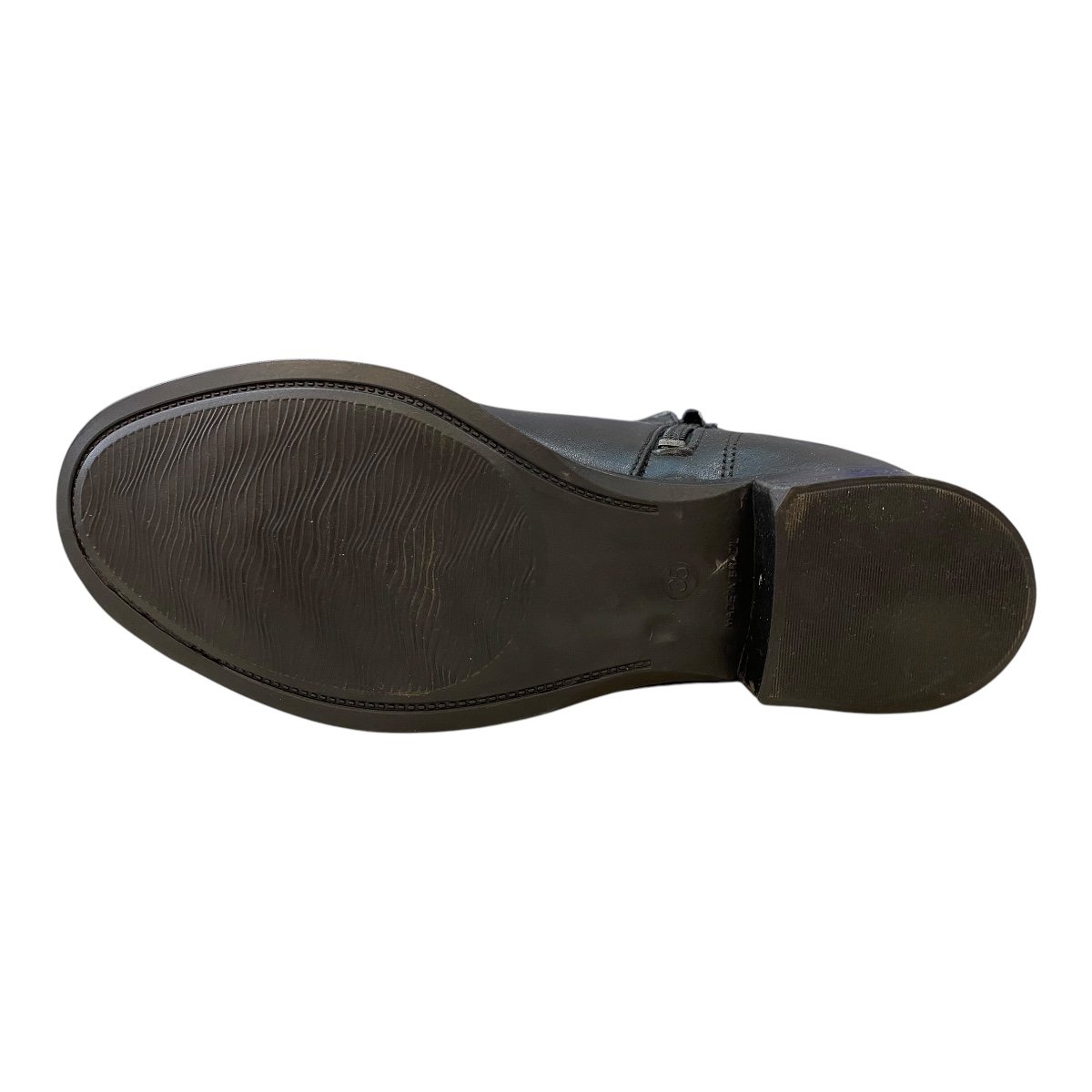 Bota Coturno Feminino New Born Couro Legítimo Fivela 9868 Preto Preto 3