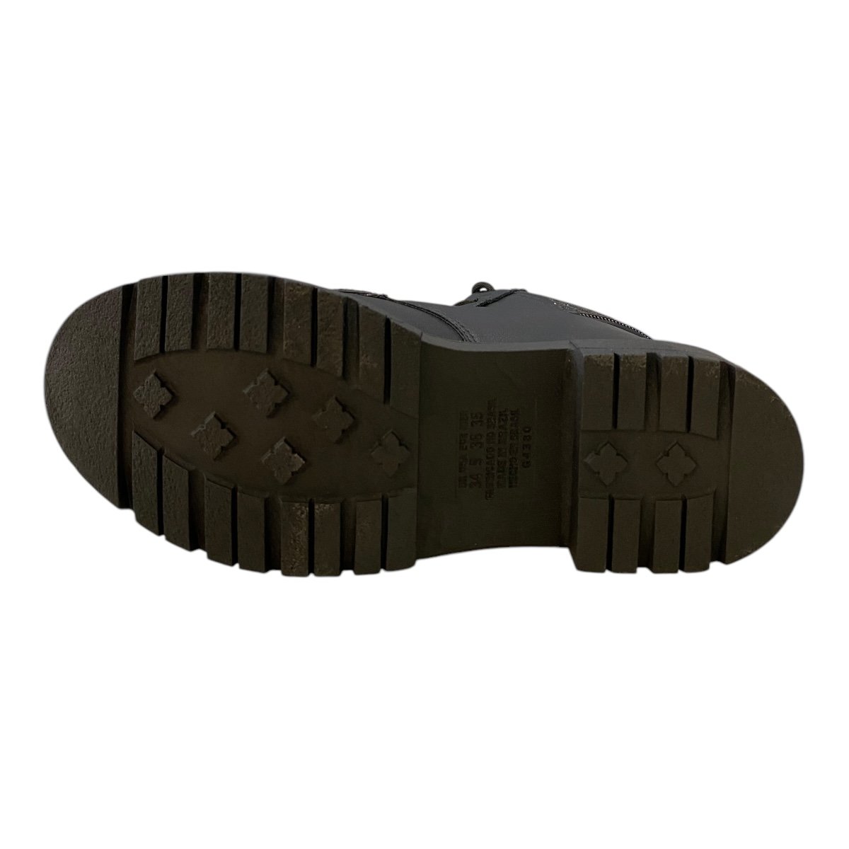 Bota Coturno Feminino Dakota Tratorada Amarração Glitter Zíper Da421 Preto Preto 3