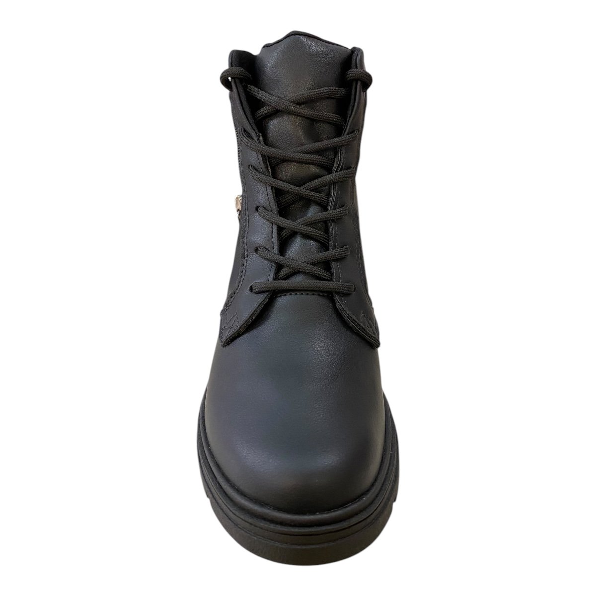 Bota Coturno Feminino Dakota Tratorada Amarração Glitter Zíper Da421 Preto Preto 6