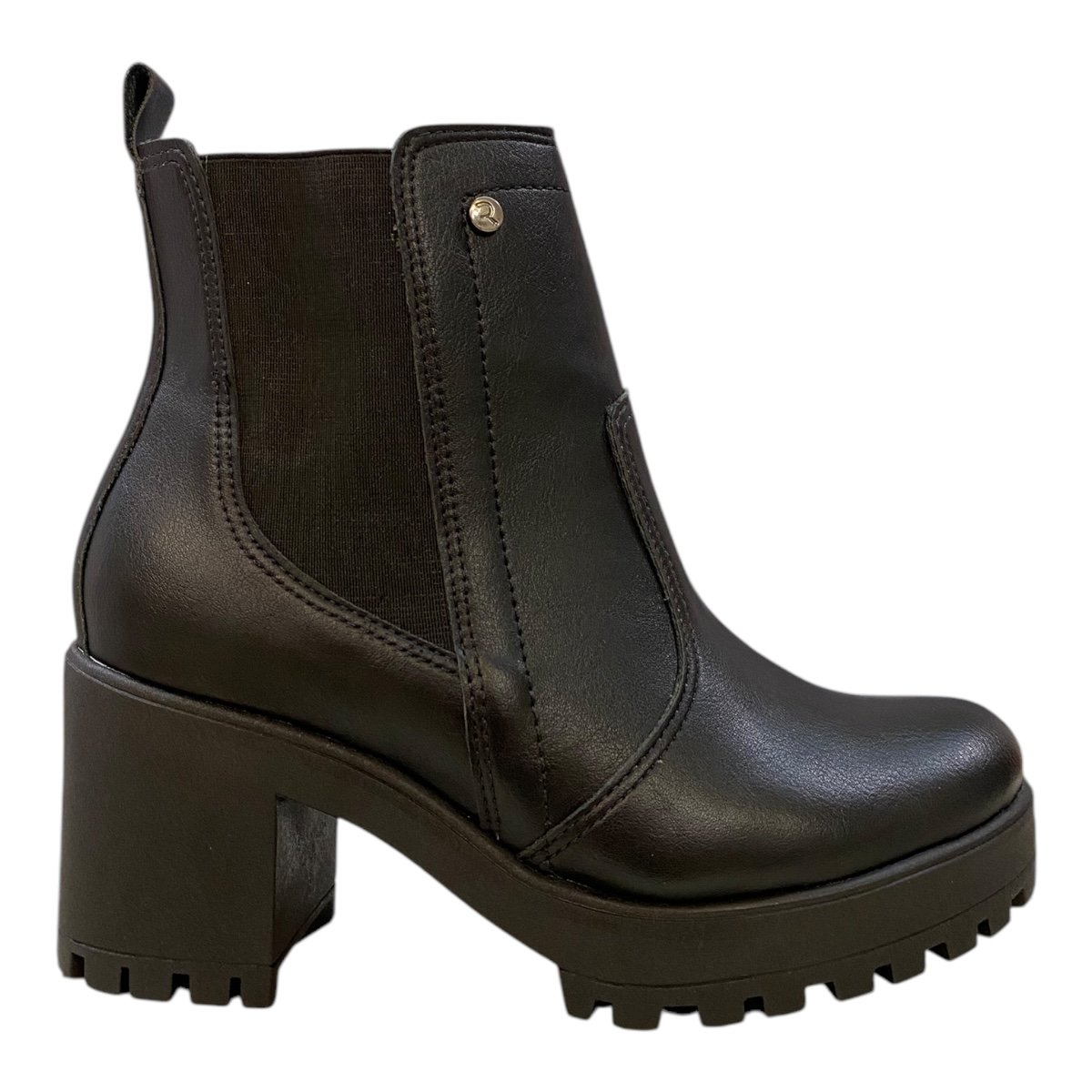 Bota Coturno Feminino Ramarim Confort Básico Elástico Tratorado