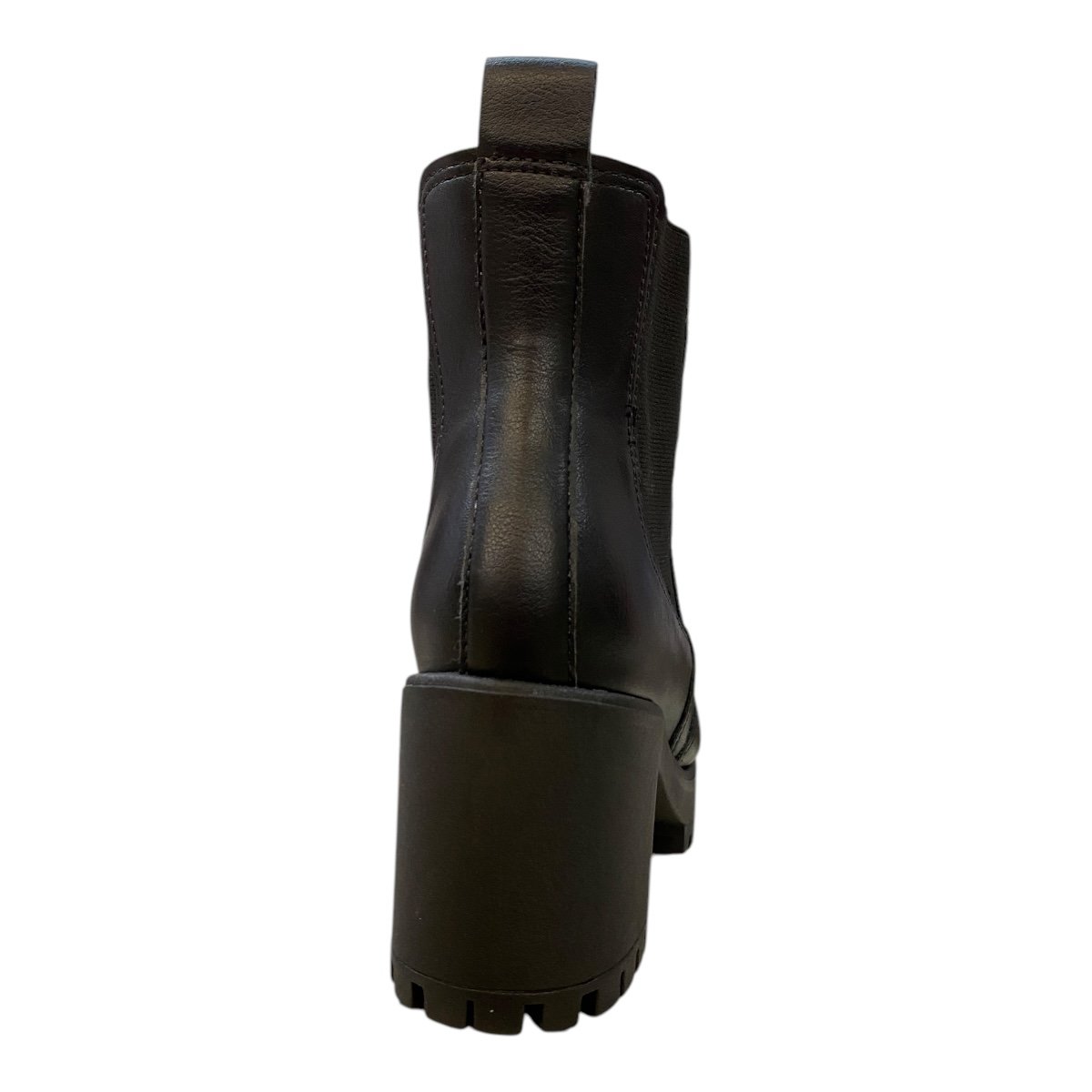 Bota Coturno Feminino Ramarim Confort Básico Elástico Tratorado 2456122 Preto Preto 4