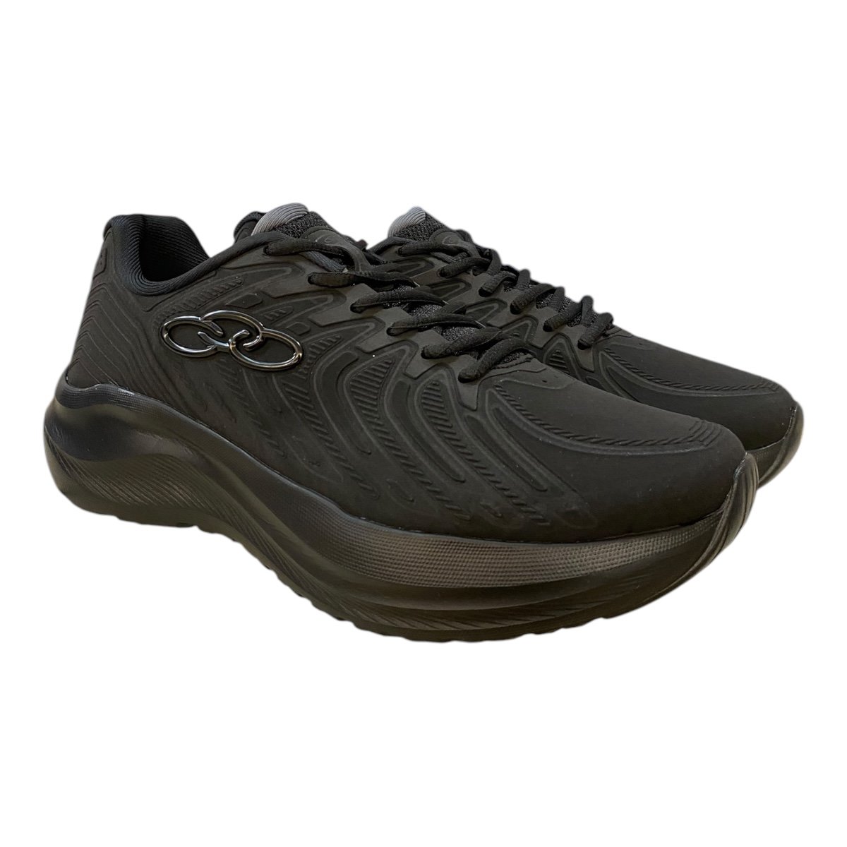 Tenis Masculino Olympikus Conforto Esporte Caminhada Academia Volcan 2 Preto Preto 2