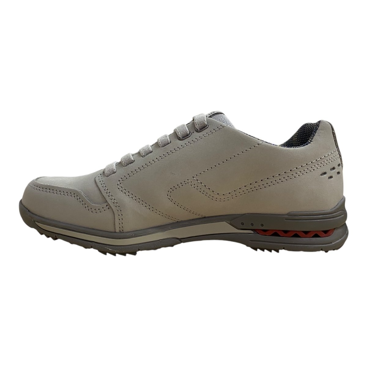 Sapatenis Masculino Pegada Couro Conforto Calce Fácil Zíper 114858  Bege 4