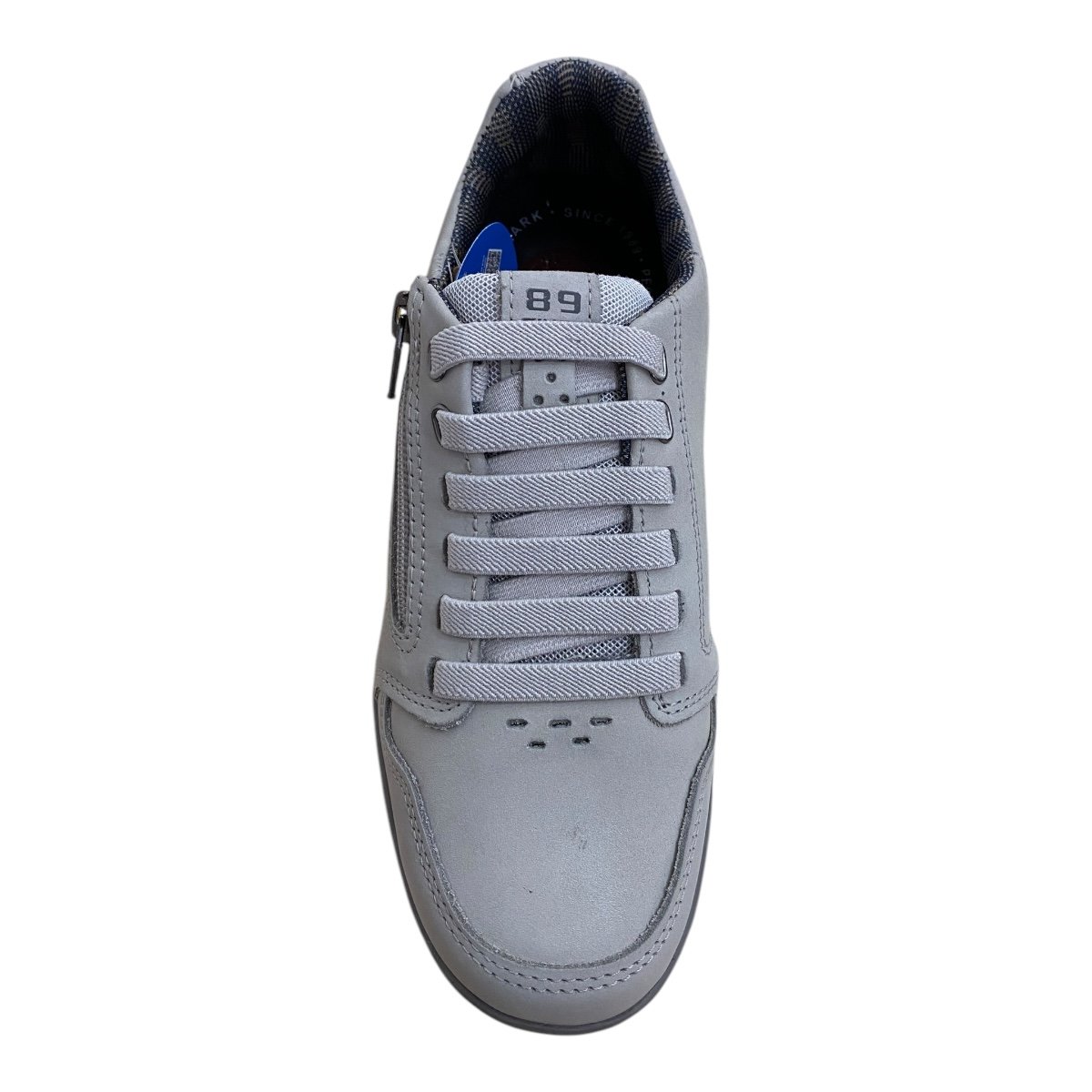 Sapatenis Masculino Pegada Couro Conforto Calce Fácil Zíper 114858  Bege 6