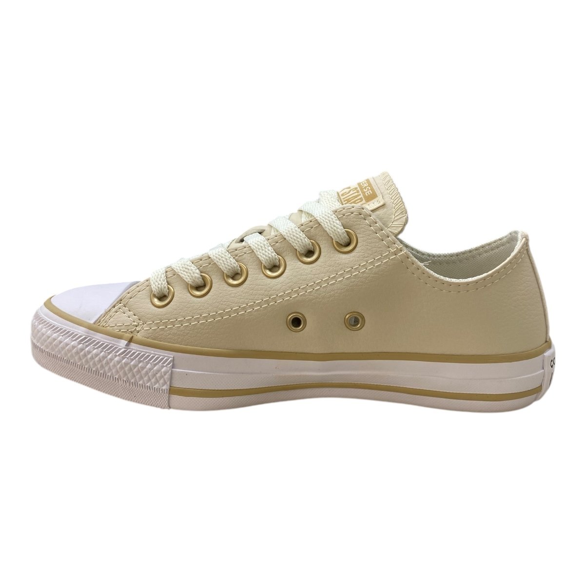 Tenis Feminino All Star Casual Retrô Cano Baixo Ct04500006 Marfim Branco 4