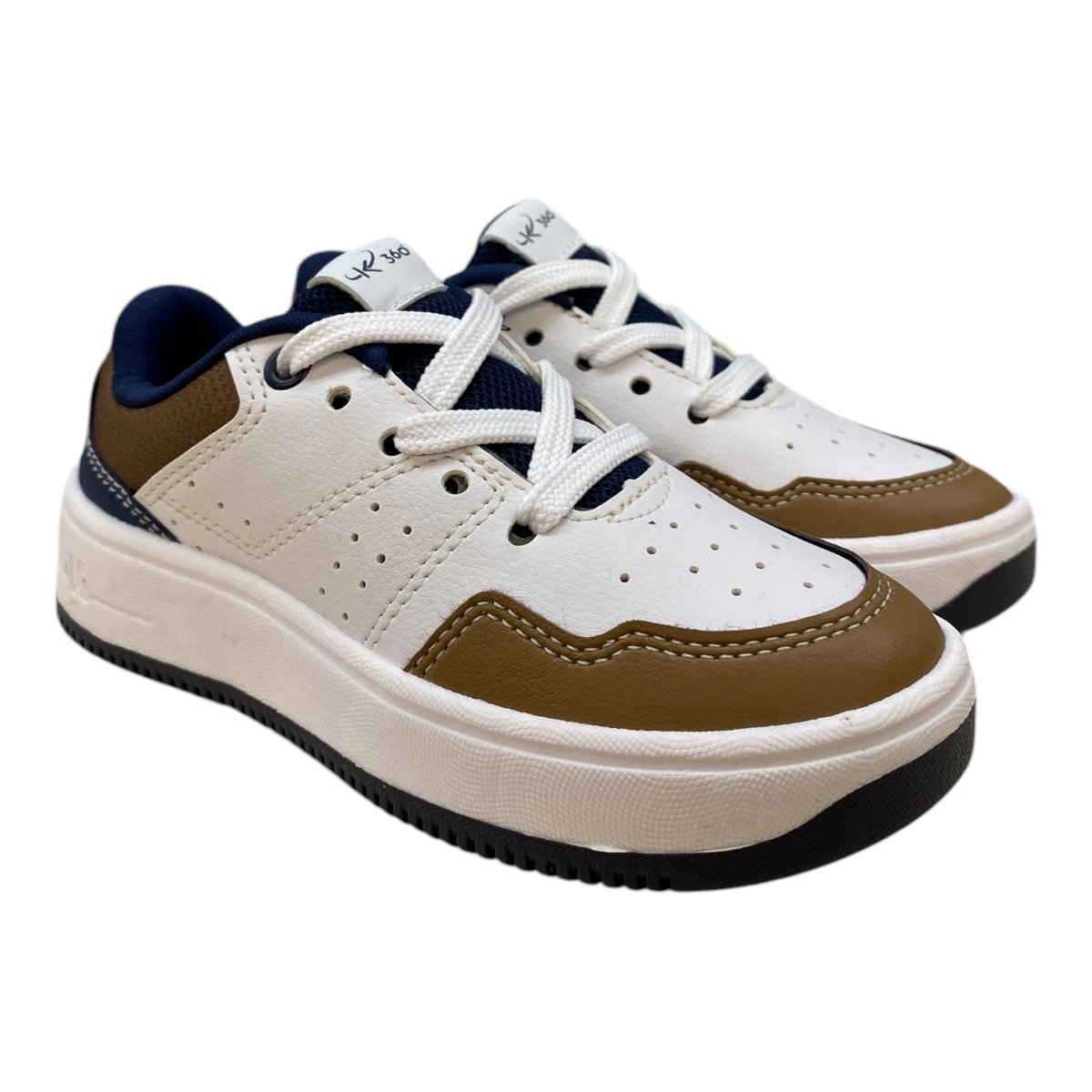 Tenis Infantil Menino Kidy Casual Retrô 14000895538 Branco Branco 2
