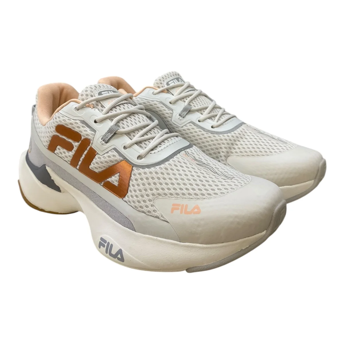 Tenis Feminino Fila Conforto Esporte Caminhada Academia Recovery Branco Branco 2