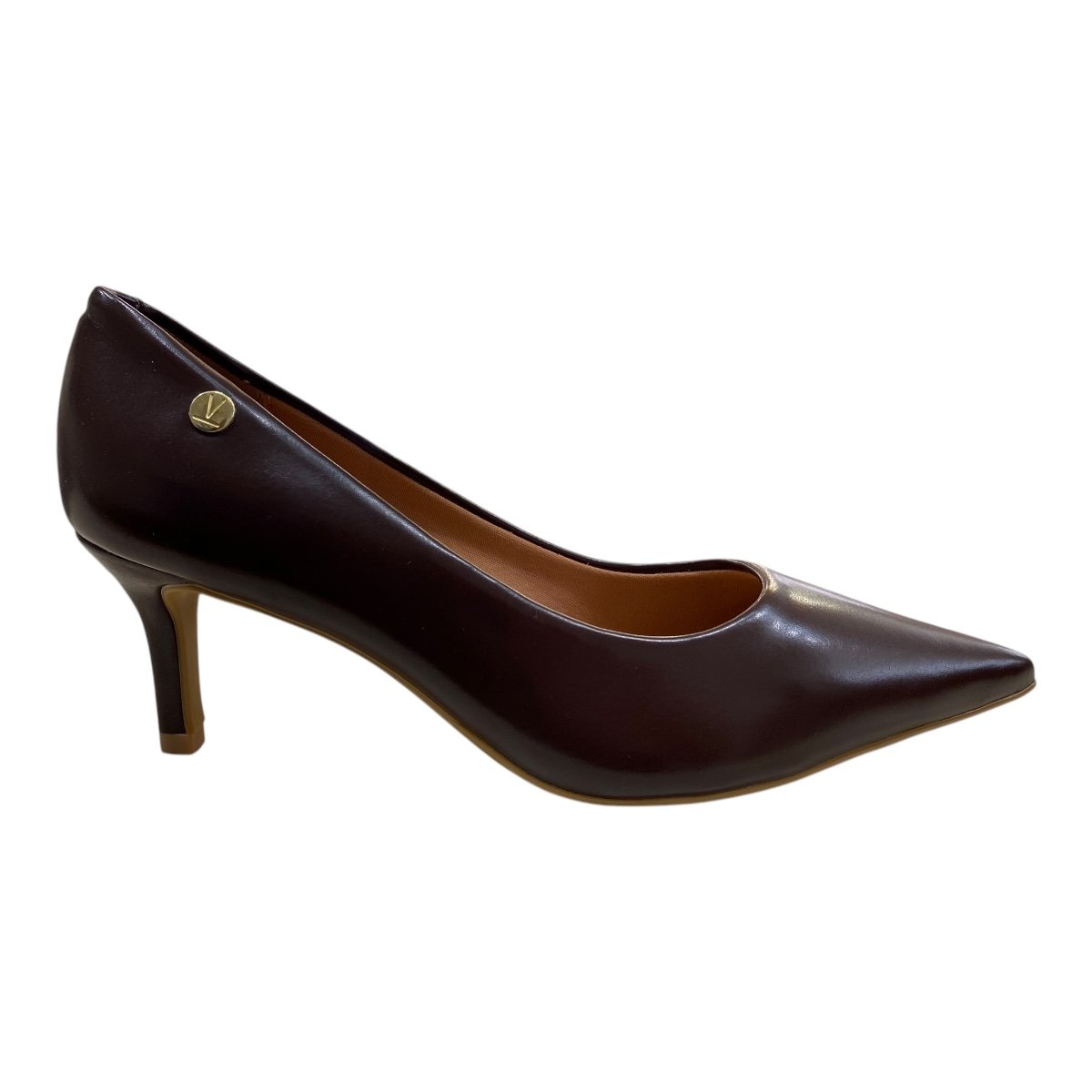 Scarpin Vizzano Feminino Pelica Casual Salto Fino Social 1456.100 Marrom Marrom 1