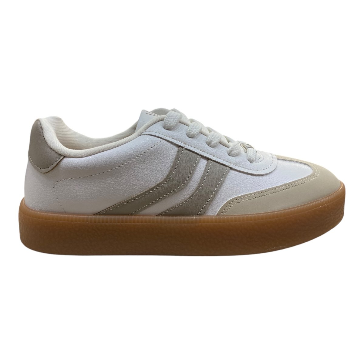 Tenis Feminino Vizzano Pelica Street Casual Retrô Plataforma Básico Branco