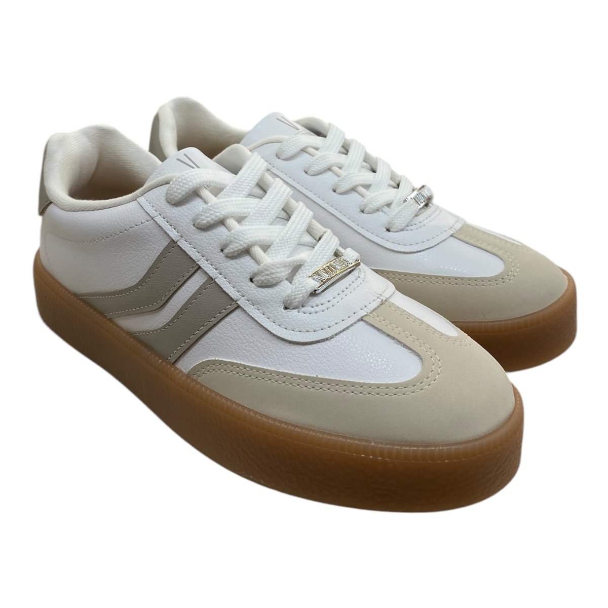 Tenis Feminino Vizzano Pelica Street Casual Retrô Plataforma Básico Branco Branco 2