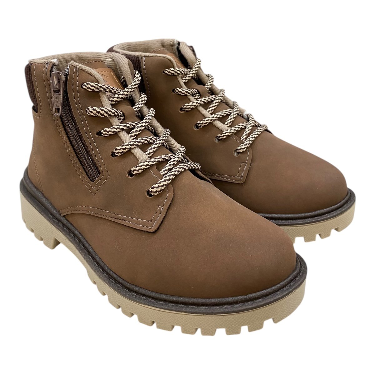Bota Coturno Infantil Menino Molekinho Casual Tratorado 2817.126 Marrom Marrom 2