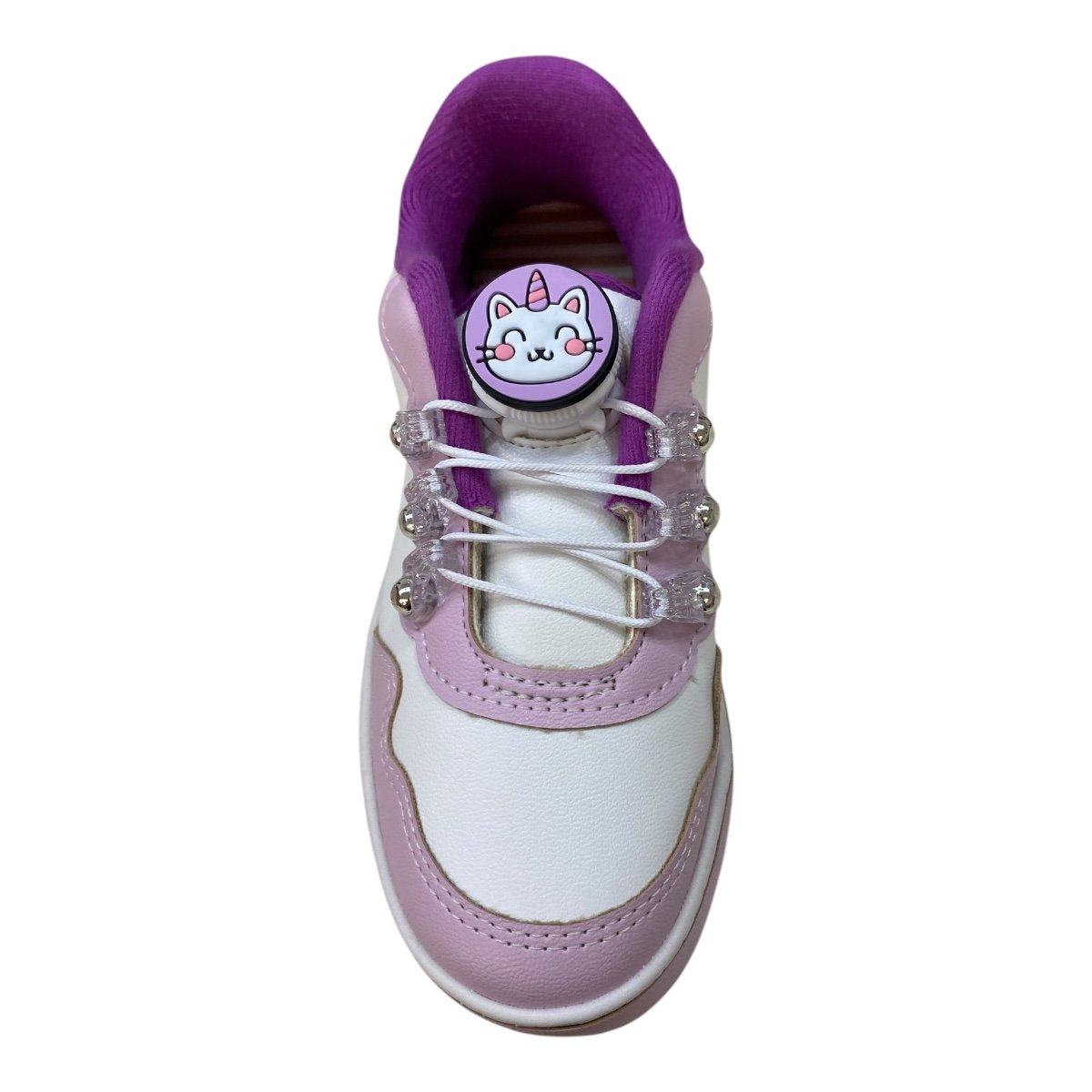 Tenis Infantil Menina Molekinha Calce Fácil Disco Brilho Gato 2520.149 Branco Branco 6