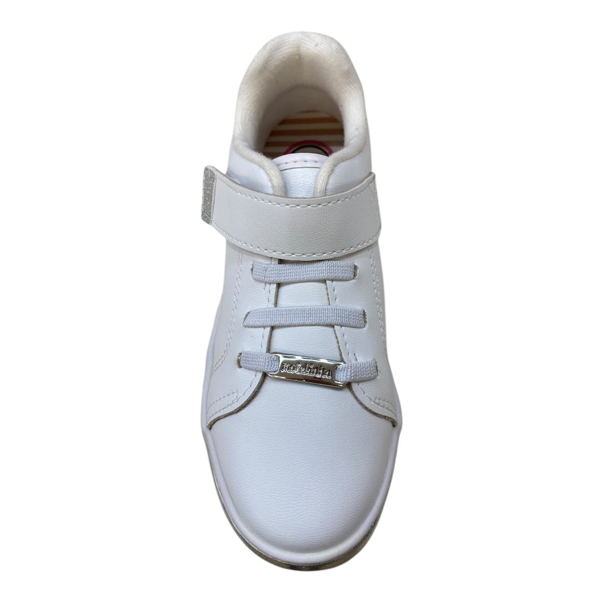 Tenis Infantil Menina Casual Brilho Glitter Alto Colante  2520.146 Branco Branco 6