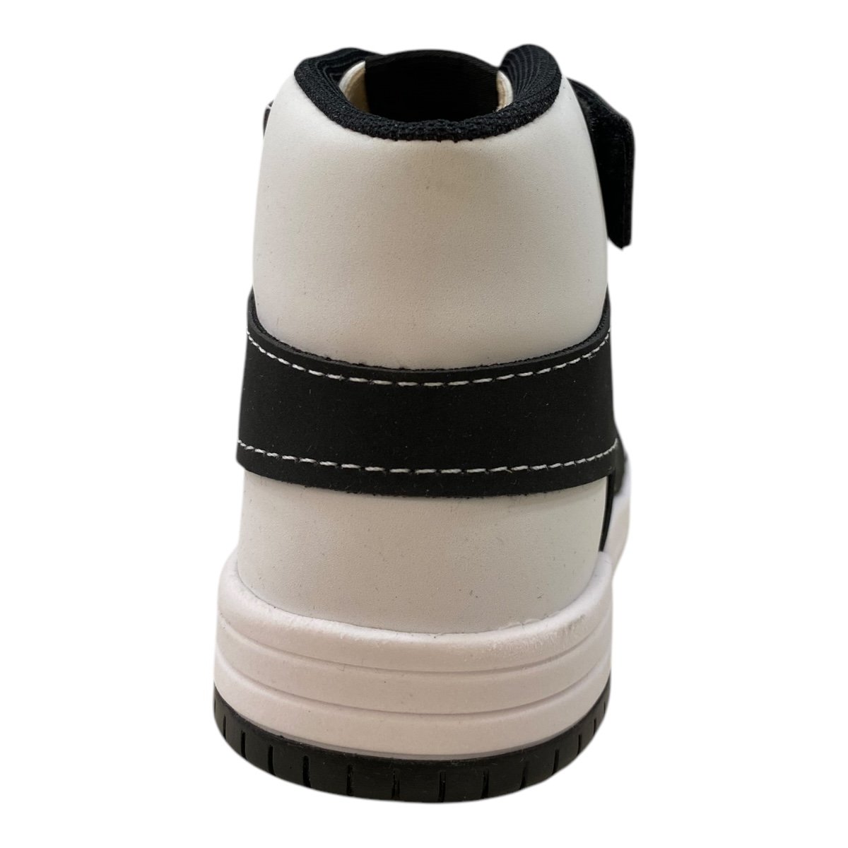 Tenis Infantil Menino Molekinho Casual Cano Alto Botinha  2852.114 Branco Preto/Branco 4