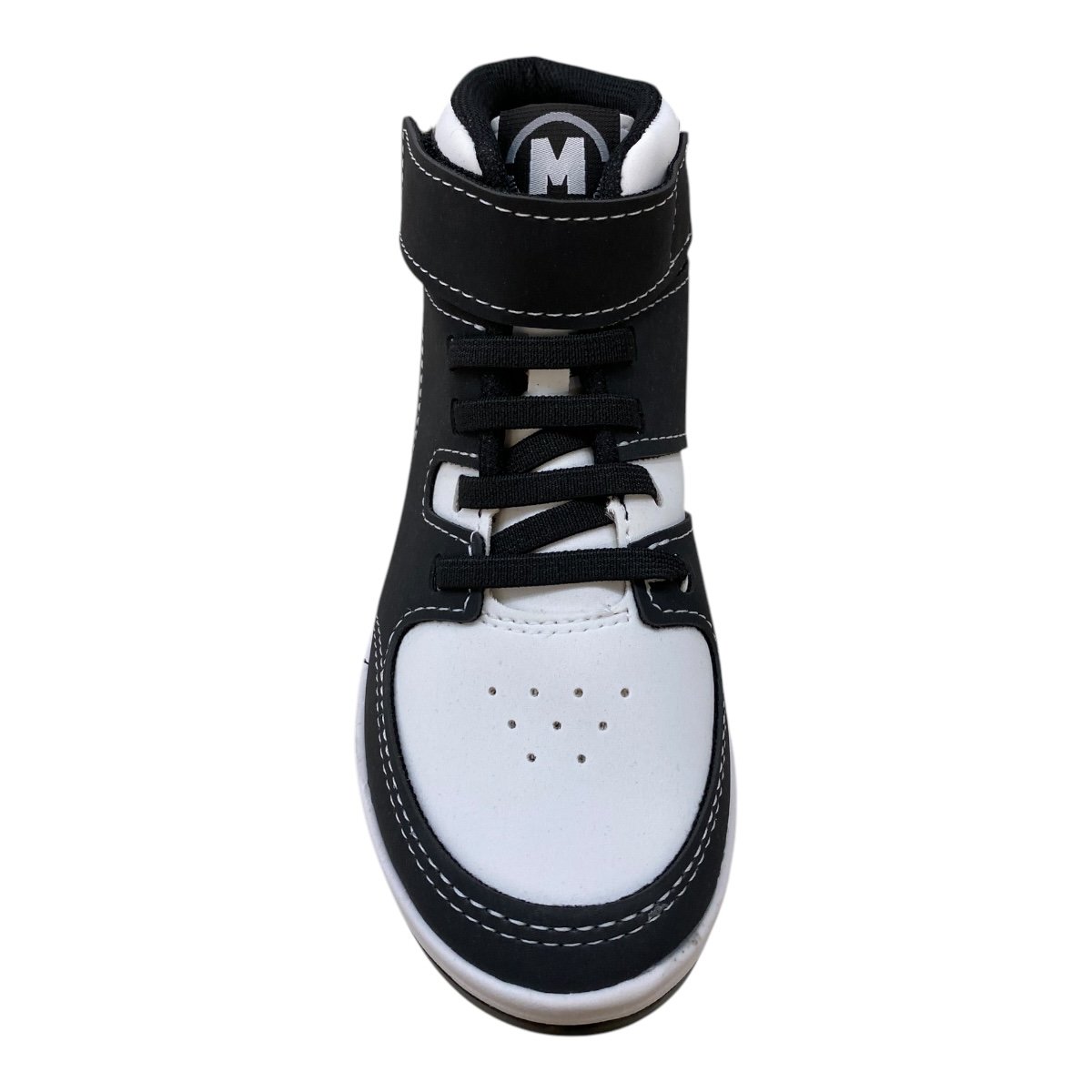 Tenis Infantil Menino Molekinho Casual Cano Alto Botinha  2852.114 Branco Preto/Branco 5