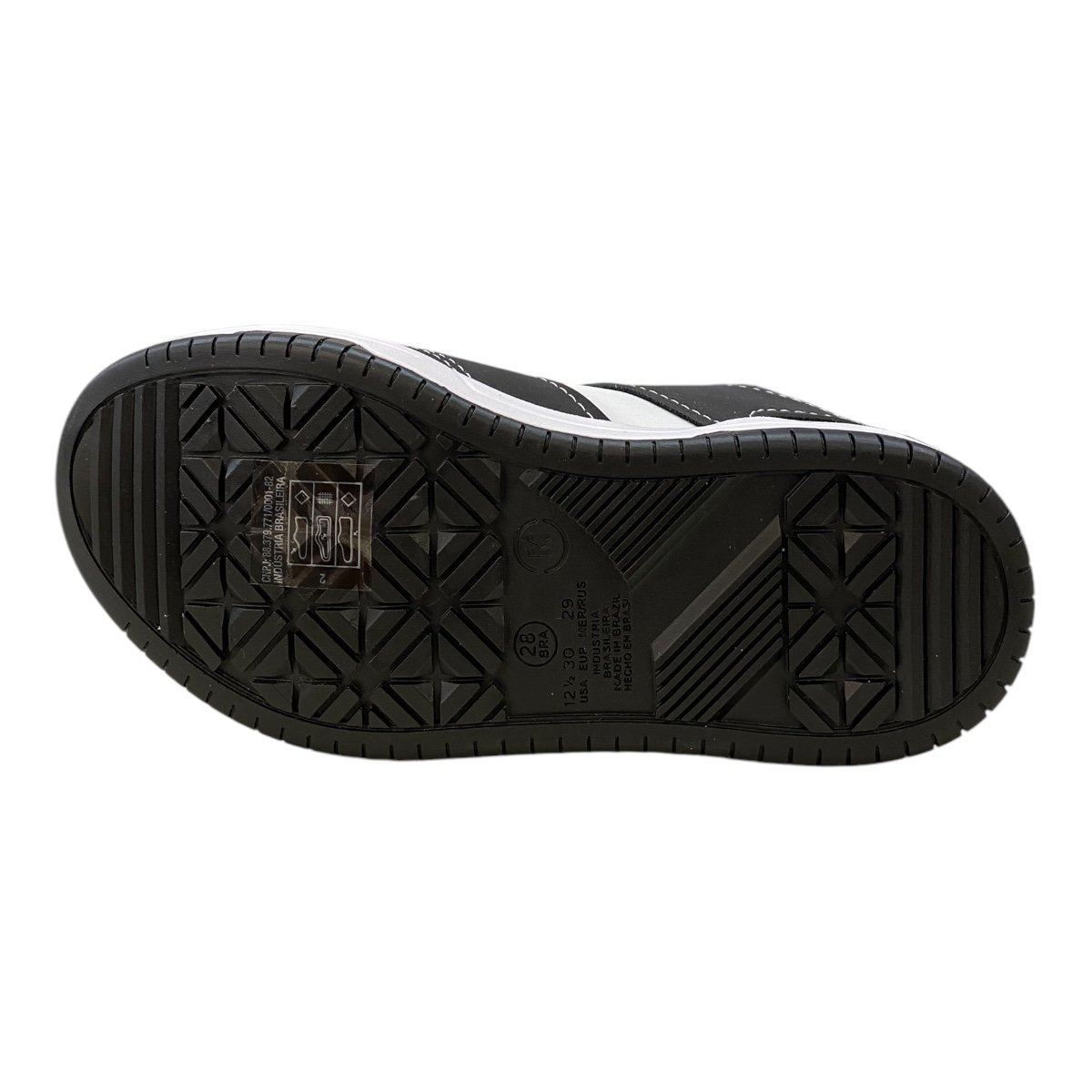 Tenis Infantil Menino Molekinho Casual Cano Alto Botinha  2852.114 Branco Preto/Branco 6