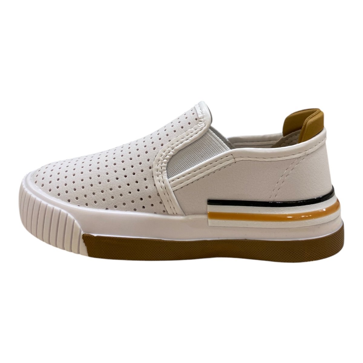 Sapato Infantil Menino Molekinho Mocassim Casual Básico  2615100 Branco Branco 4