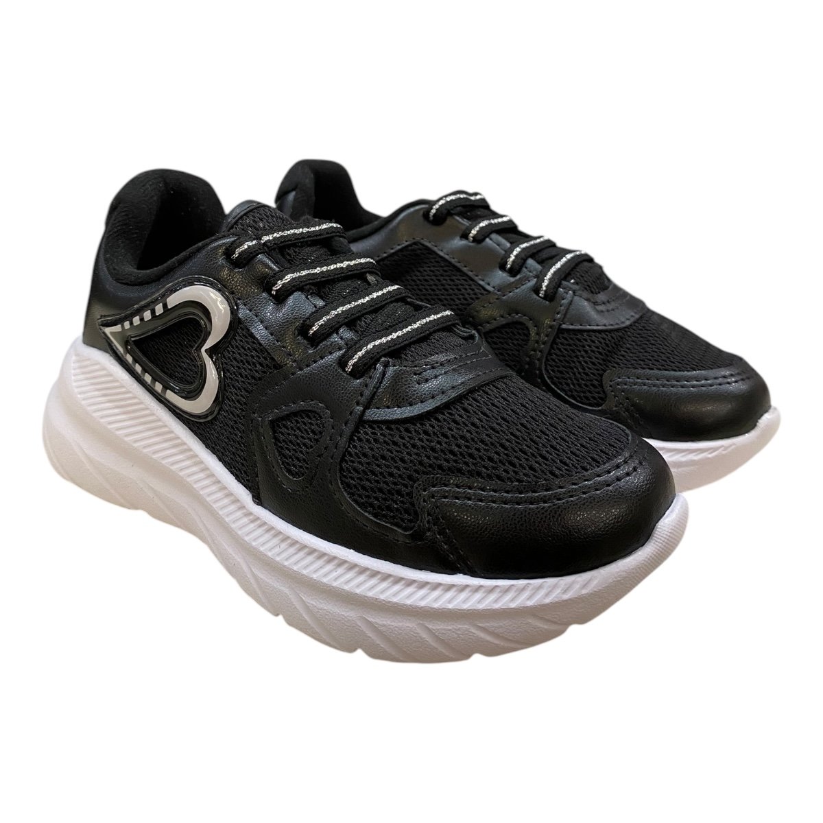 Tenis Infantil Menina Molekinha Conforto Casual Calce Fácil 2584.102 Preto Preto 2