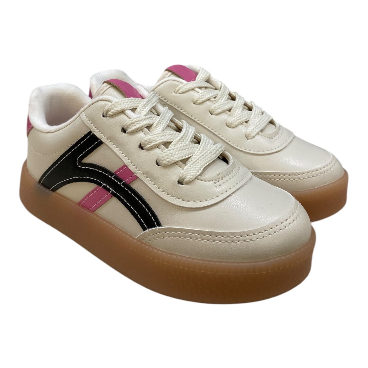 Tenis Infantil Menina Molekinha Camurça Casual Street  2582.103 Bege Bege 2