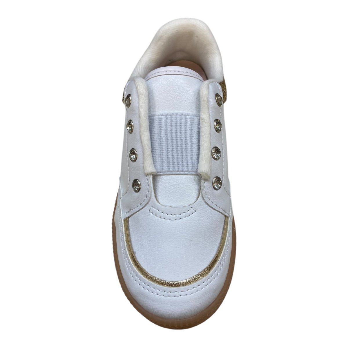 Tenis Infantil Menina Molekinha Casual Brilho Glitter Calce Fácil 2582.105 Branco Branco 6