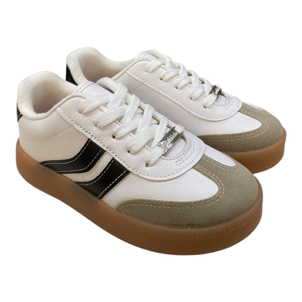 Tenis Infantil Menina Molekinha Camurça Casual Street   2582.102 Branco Branco 2
