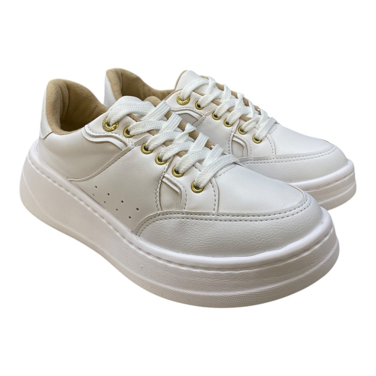 Tenis Feminino Modare Casual Ultraconforto Superleve 7402.103 Branco Branco 2