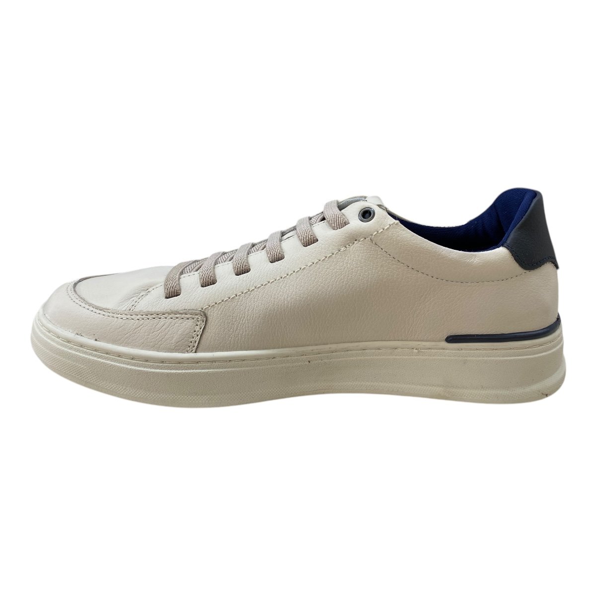 Sapatênis Masculino Ferracini Gold Casual Couro Calce Fácil 2074A. Marfim Marfim 4