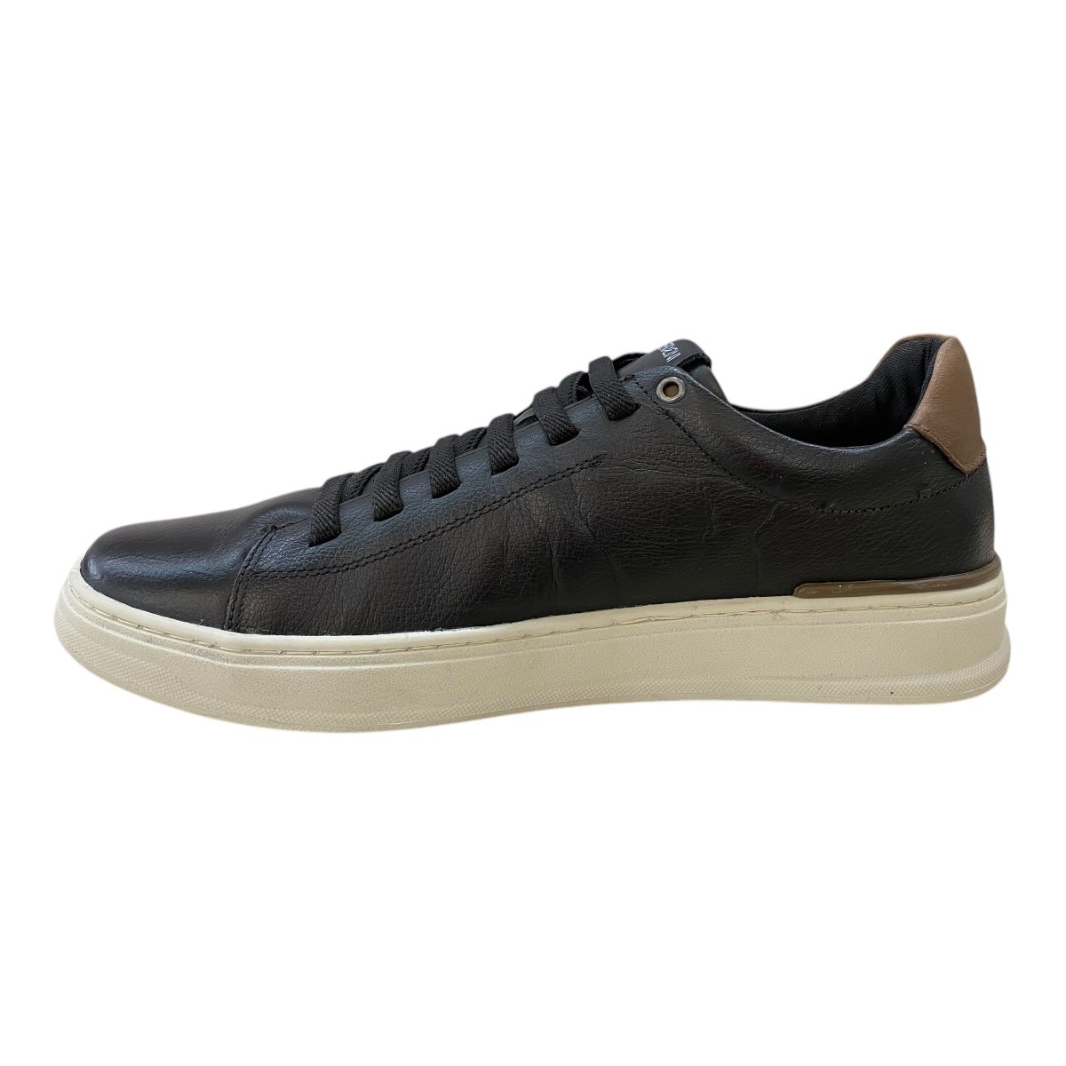 Sapatênis Masculino Ferracini Gold Casual Couro Calce Fácil 2075A. Preto Preto 4