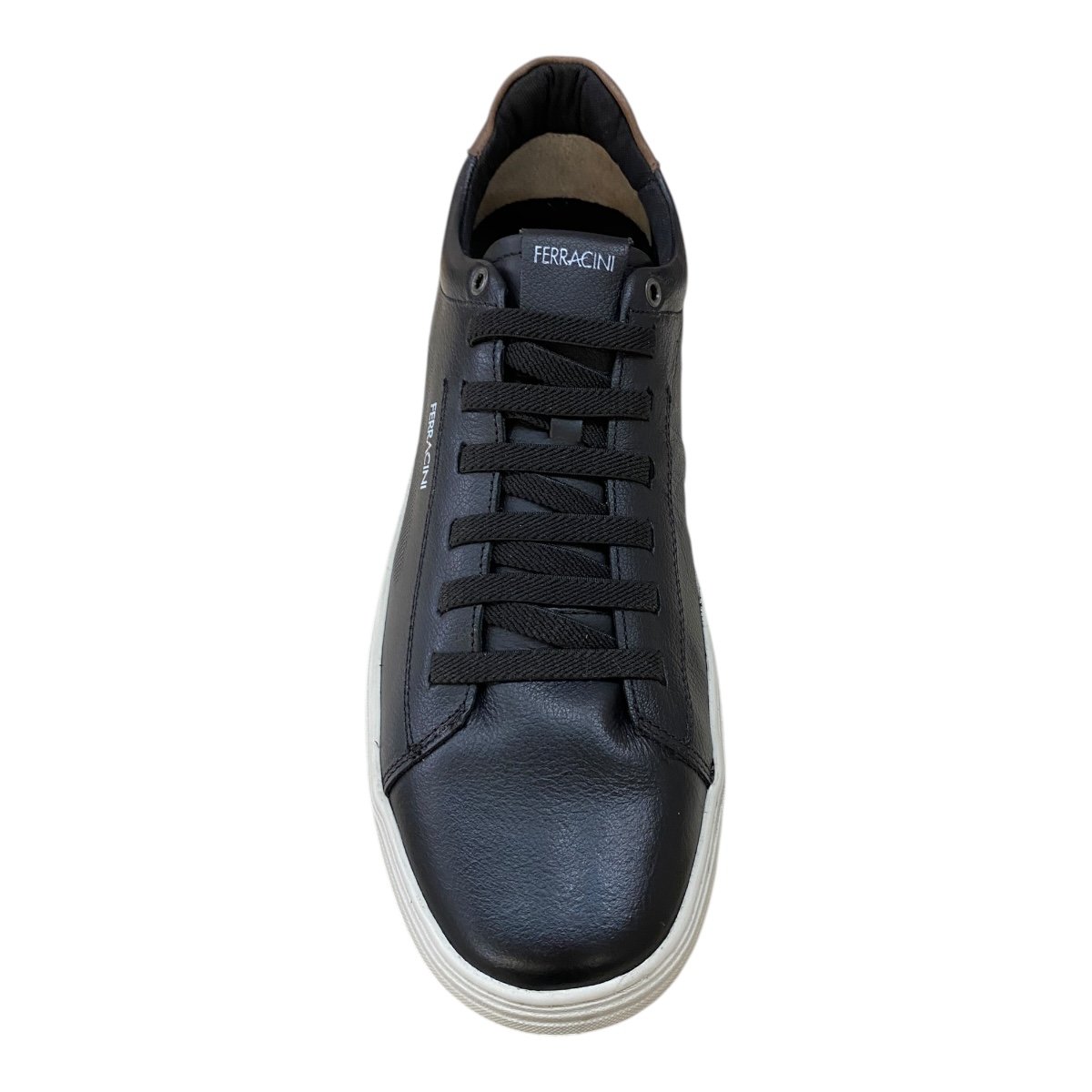 Sapatênis Masculino Ferracini Gold Casual Couro Calce Fácil 2075A. Preto Preto 6