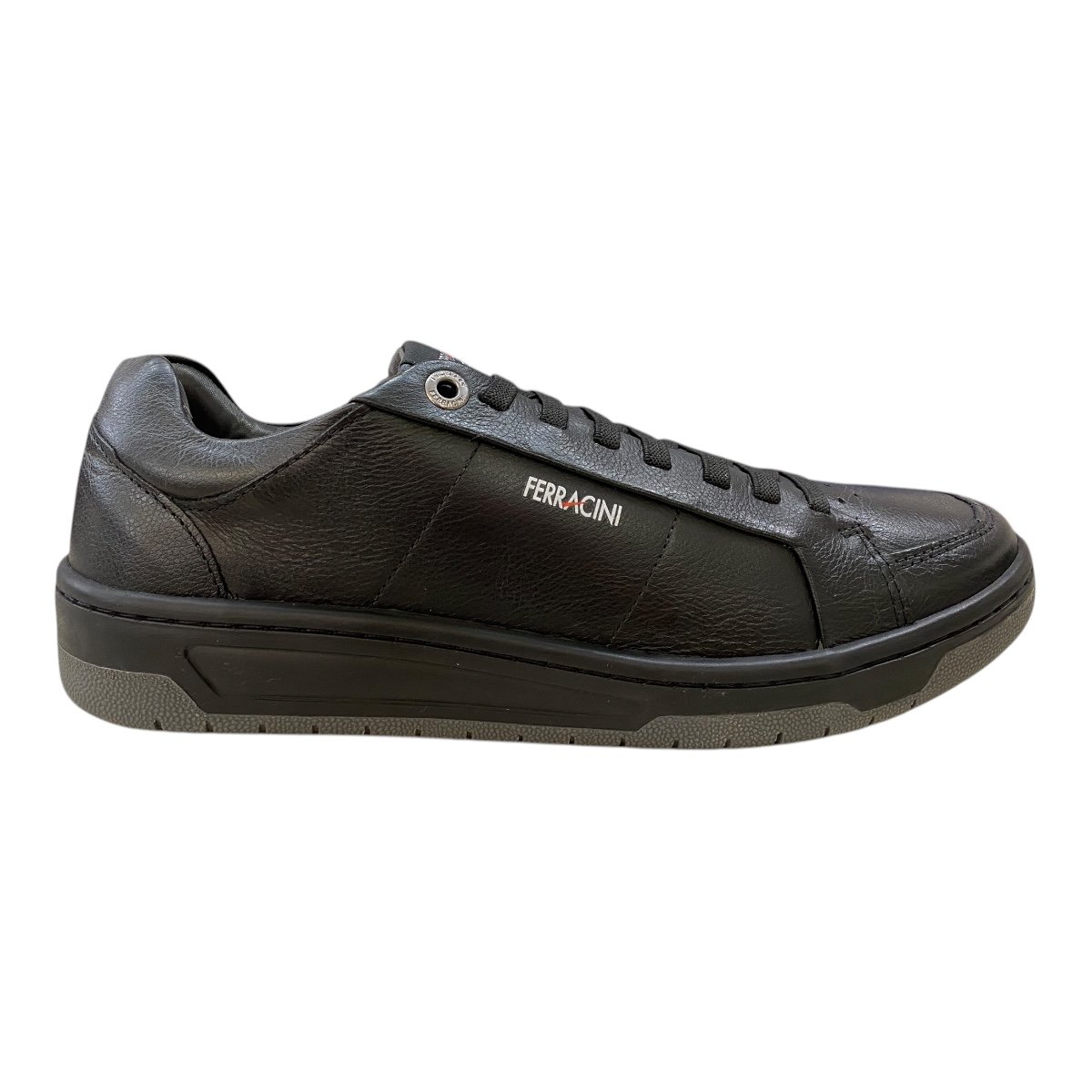 Sapatênis Masculino Ferracini Vox Casual Couro Calce Fácil 8050-617 Preto Preto 1