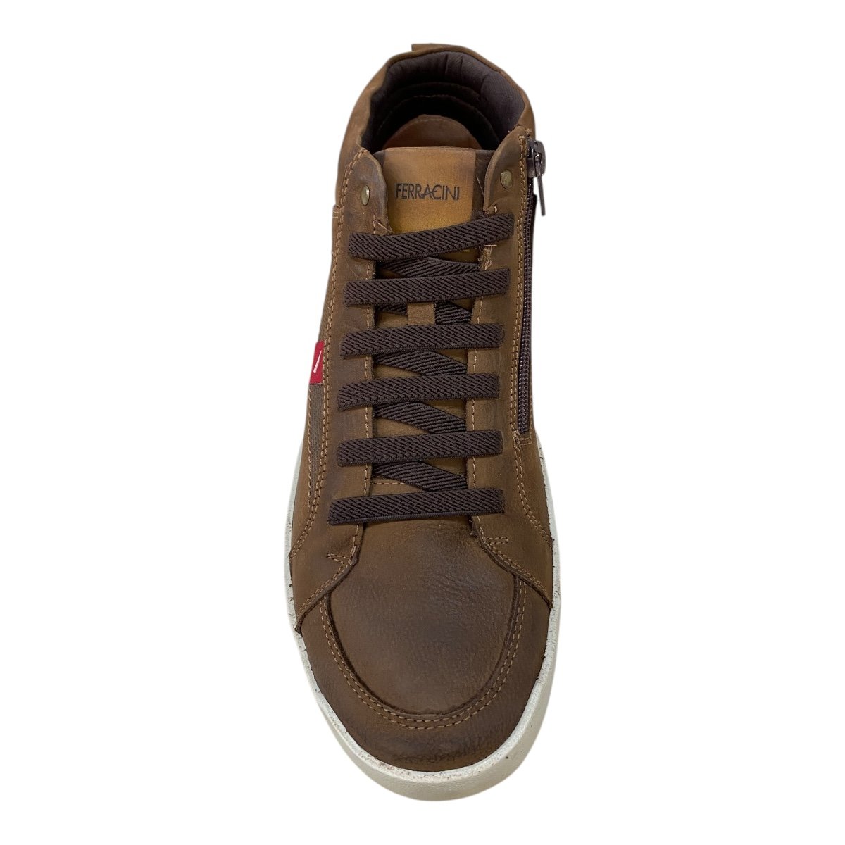 Sapatênis Masculino Ferracini Pulse Casual Couro Cano Alto 2264A. Marrom Marrom 6