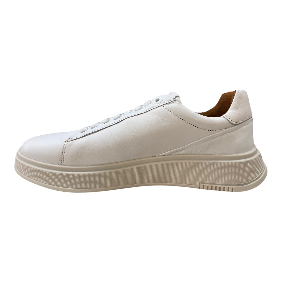 Sapatênis Casual Masculino Ferracini Logan Couro Calce Fácil 9312-678C Branco Branco 4