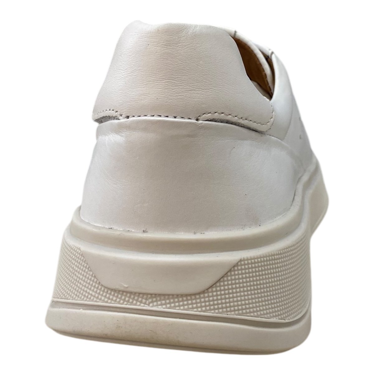 Sapatênis Casual Masculino Ferracini Logan Couro Calce Fácil 9312-678C Branco Branco 5