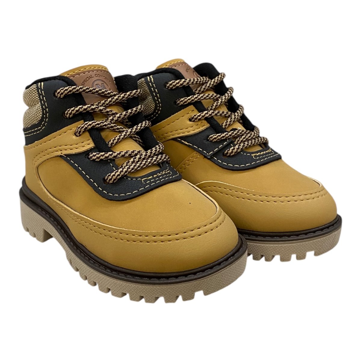 Bota Coturno Infantil Menino Molekinho Casual Tratorado 2144.233 Mostarda Mostarda 2