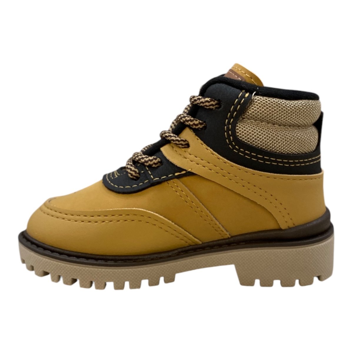 Bota Coturno Infantil Menino Molekinho Casual Tratorado 2144.233 Mostarda Mostarda 4
