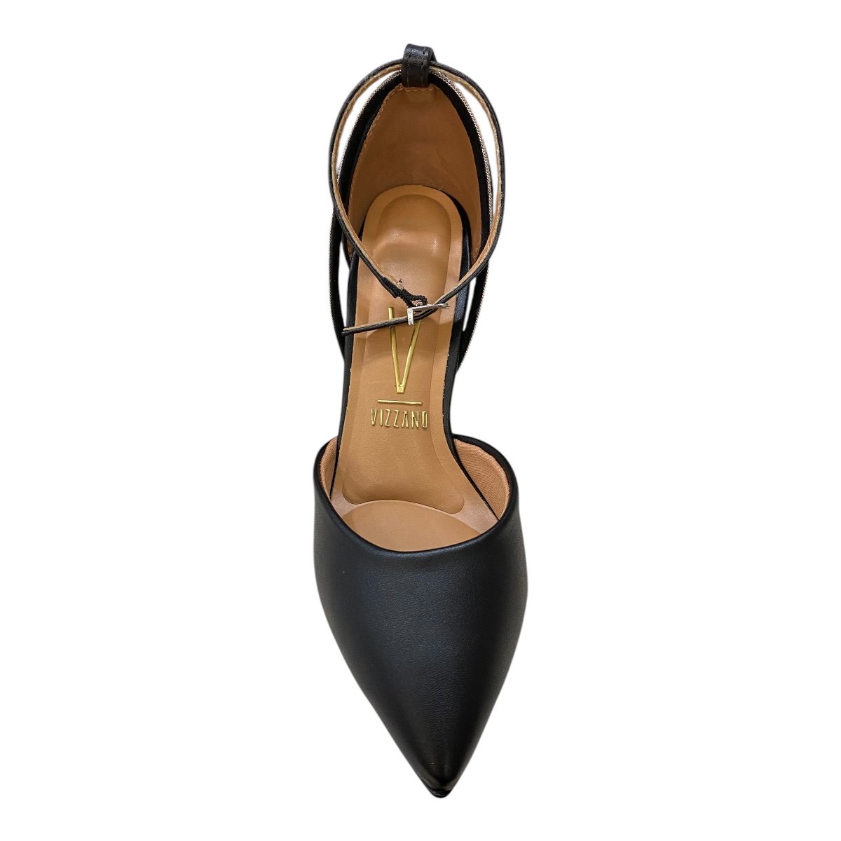 Sapato Scarpin Feminino Vizzano Casual Salto Alto Brilho Strass 1285.449 Preto Preto 6