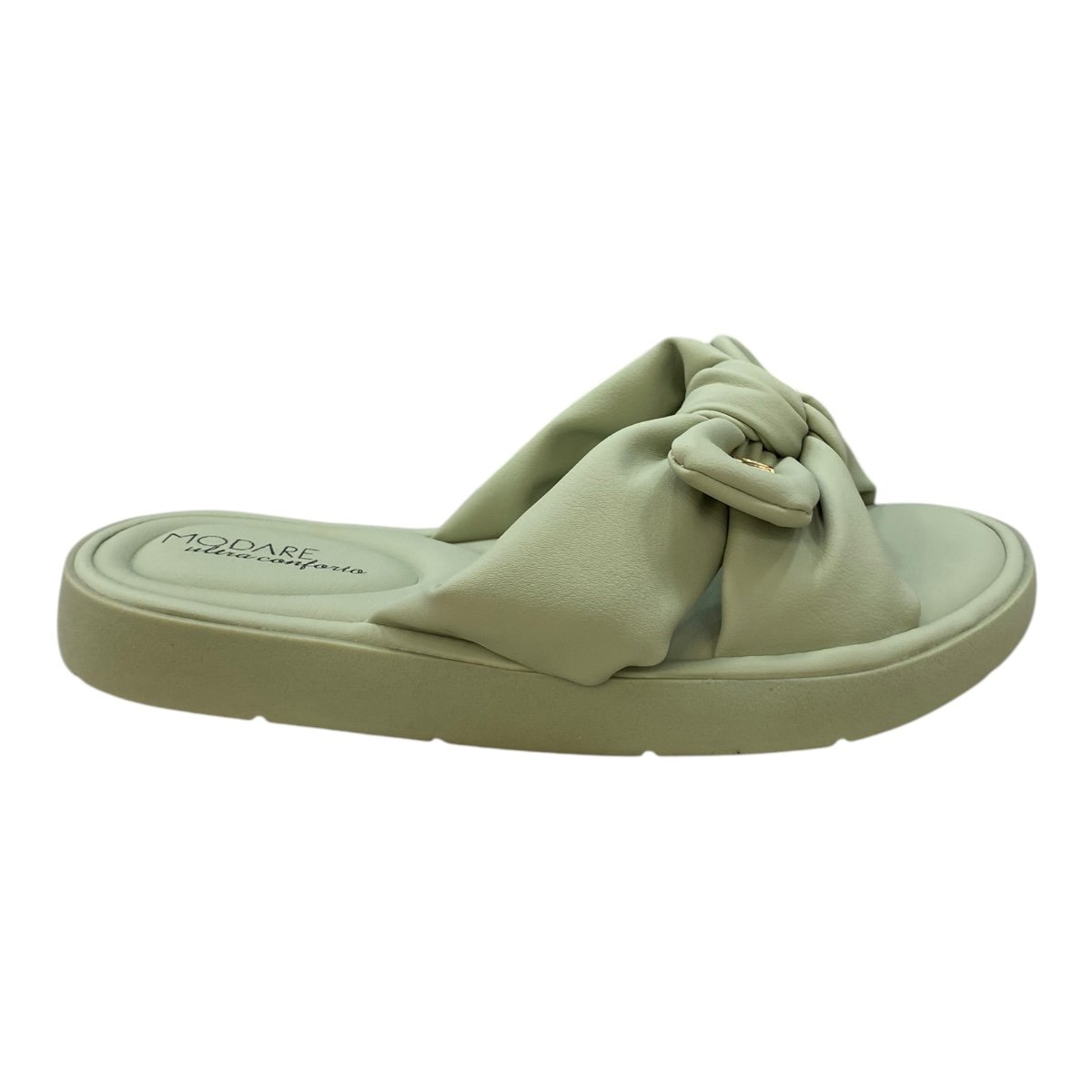 Chinelo Papete Feminino Modare Ultraconforto Laço 7208.101 Verde Verde 1