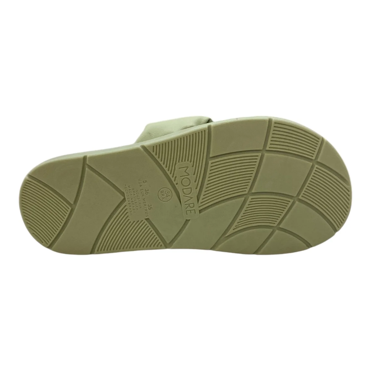 Chinelo Papete Feminino Modare Ultraconforto Laço 7208.101 Verde Verde 3