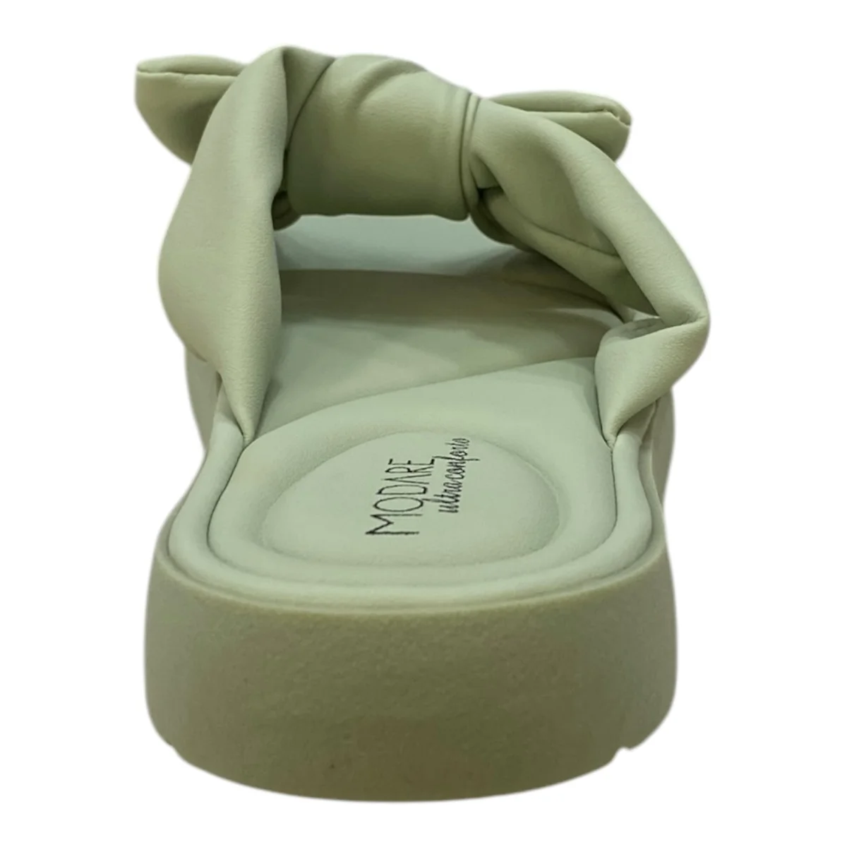 Chinelo Papete Feminino Modare Ultraconforto Laço 7208.101 Verde Verde 5