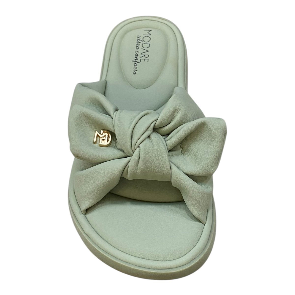 Chinelo Papete Feminino Modare Ultraconforto Laço 7208.101 Verde Verde 6