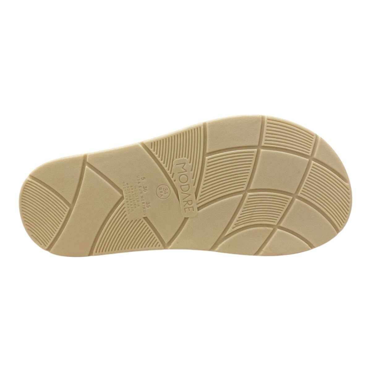Chinelo Papete Feminino Modare Ultraconforto Tiras X 7208.100 Marfim Marfim 4